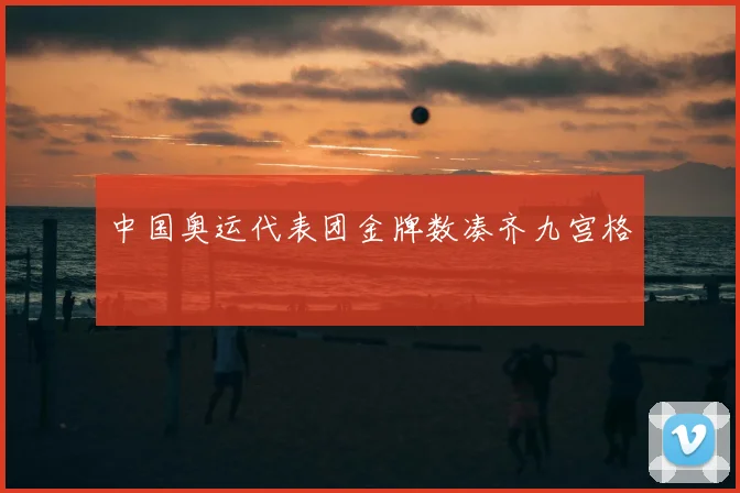 中国奥运代表团金牌数凑齐九宫格